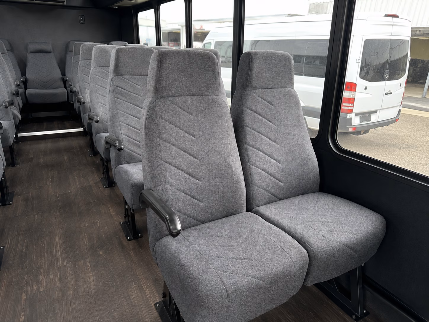 longmont 20 passenger minibus interior