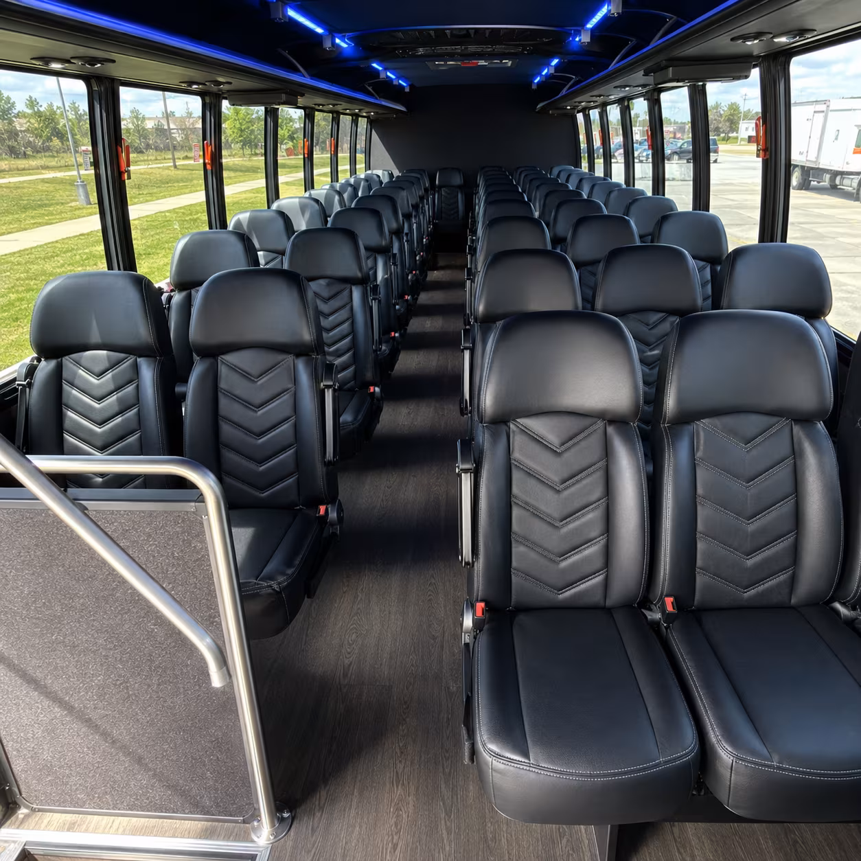 longmont 25 passenger minibus inside