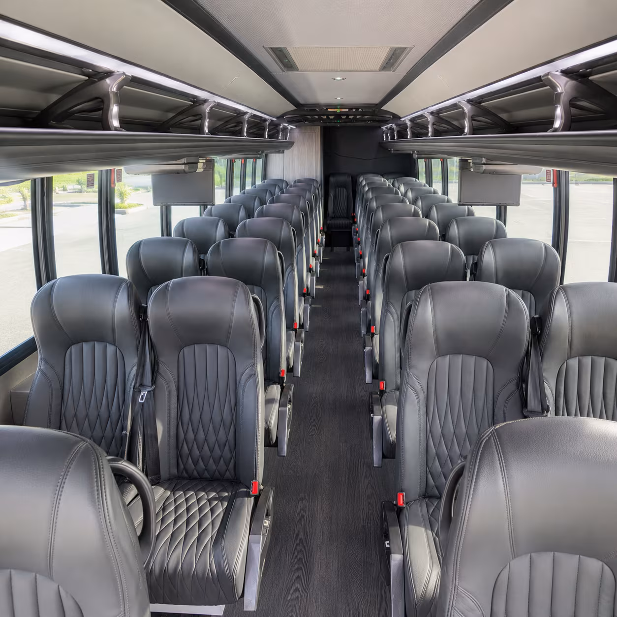 longmont 25 passenger minibus interior