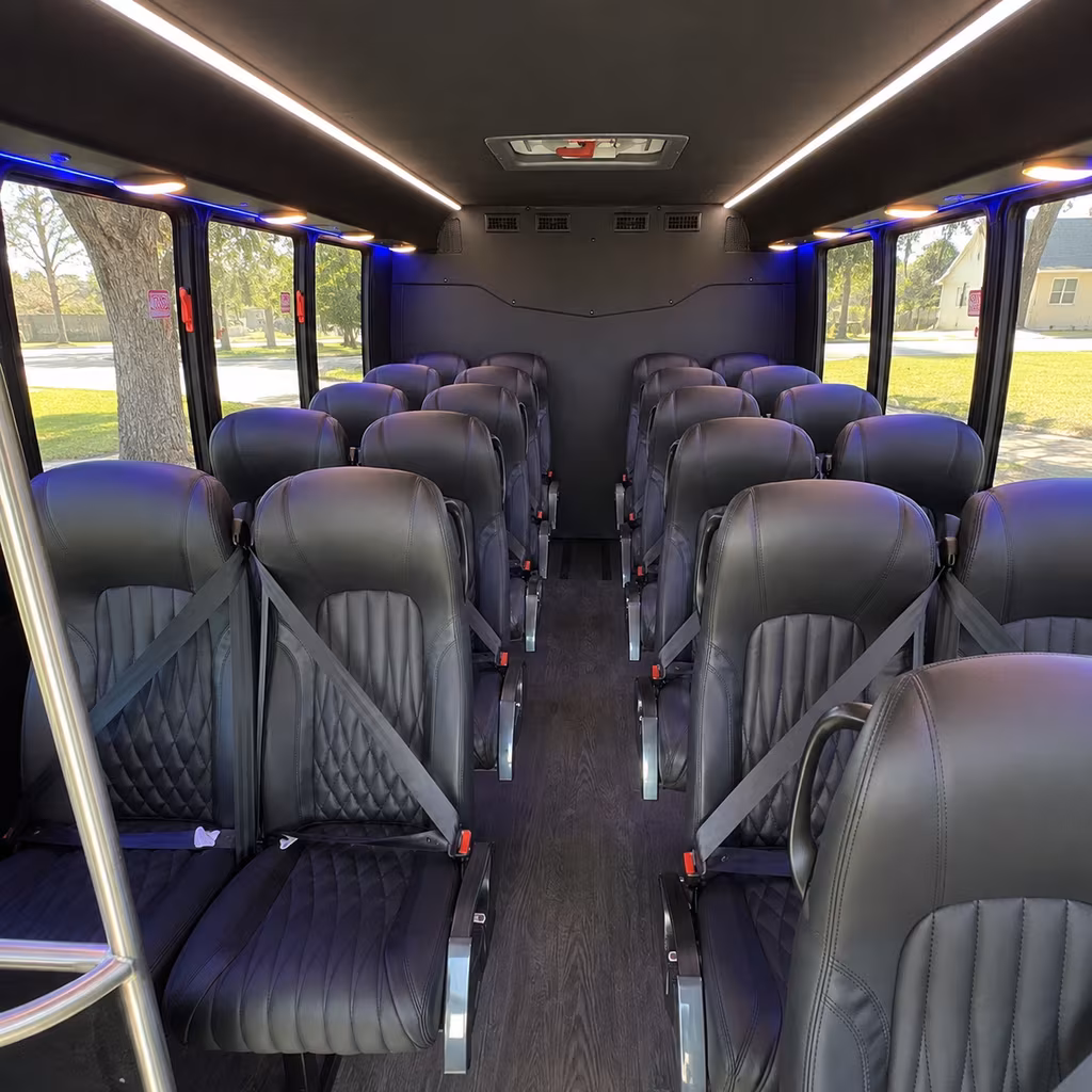 longmont 30 passenger minibus interior