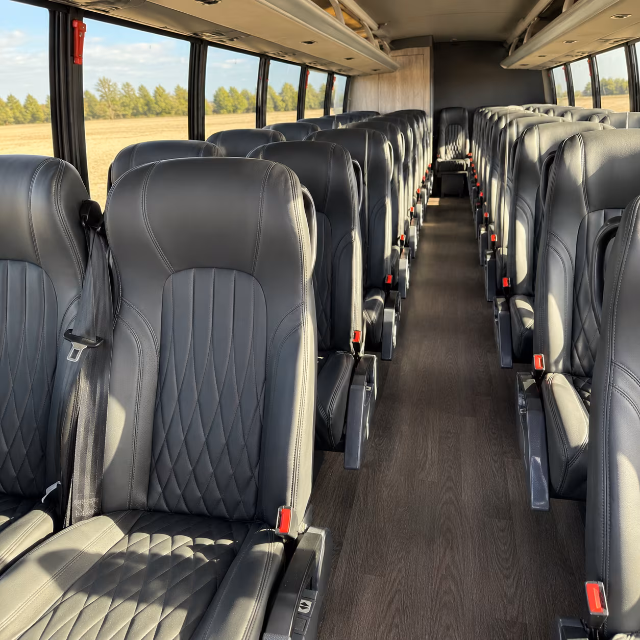 longmont 35 passenger minibus inside