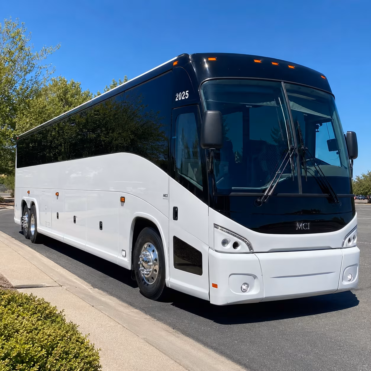 longmont 56 passenger charter bus