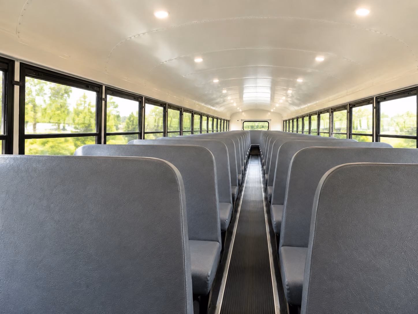 longmont school bus inside