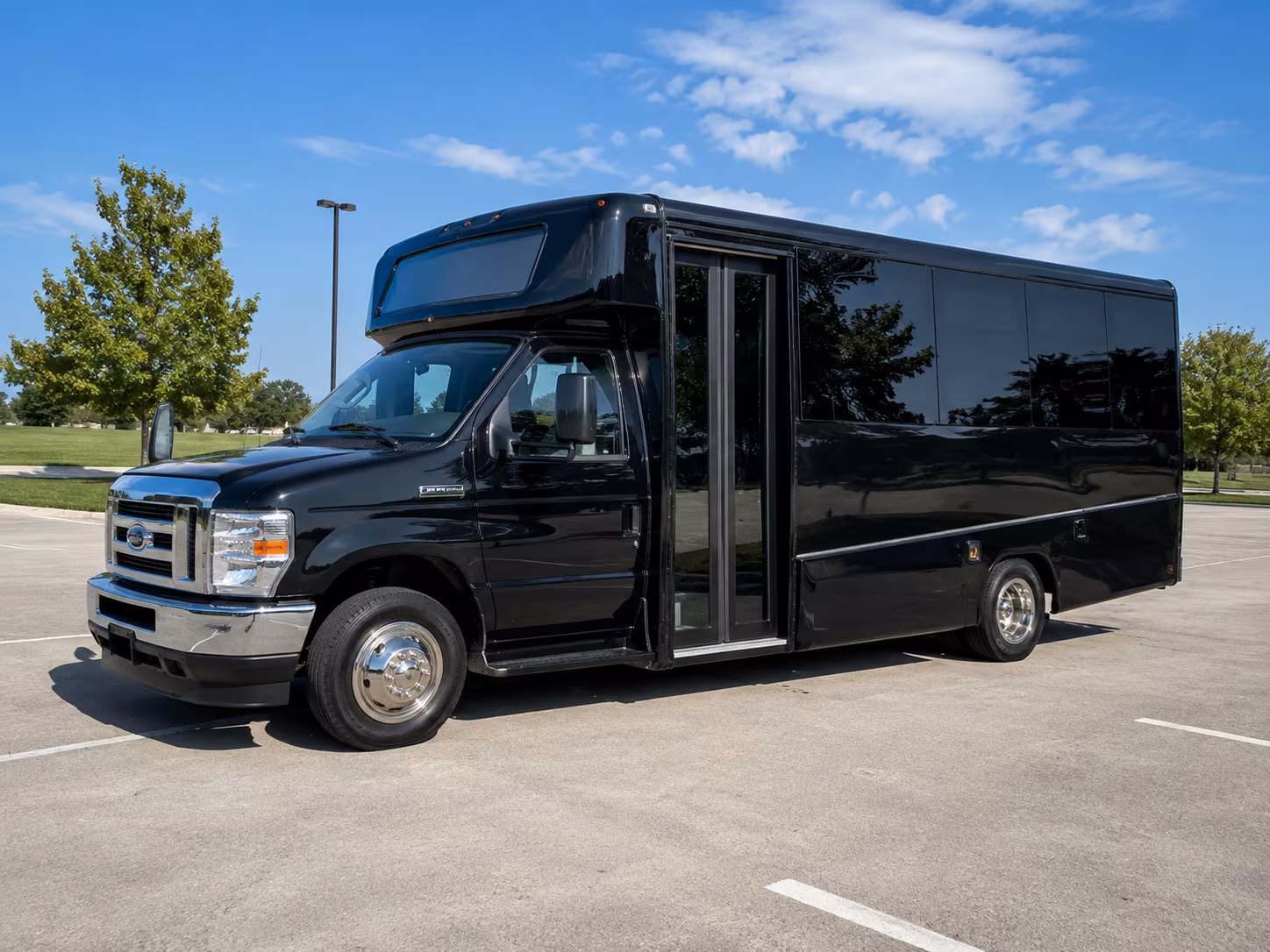 minibuses and charter buses for longmont prom groups heading into boulder or denver